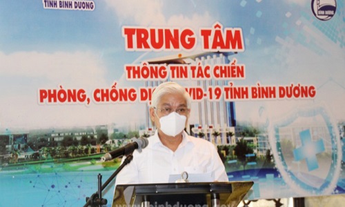 Bình Dương ra mắt Hệ thống Trung tâm thông tin tác chiến phòng, chống dịch bệnh COVID-19